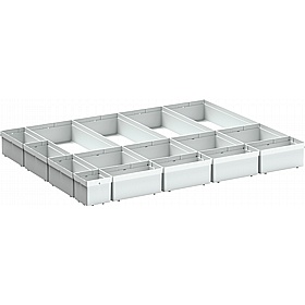 Bott Cubio Plastic Box Drawer Dividers for 800W x 650D Cabinets