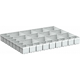 Bott Cubio Plastic Box Drawer Dividers for 800W x 650D Cabinets - Workshop