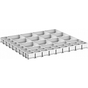 Bott Cubio Plastic Box Drawer Dividers for 800W x 750D Cabinets - Workshop