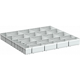 Bott Cubio Plastic Box Drawer Dividers for 800W x 750D Cabinets - Workshop