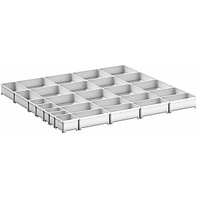 Bott Cubio Plastic Box Drawer Dividers for 800W x 750D Cabinets - Workshop