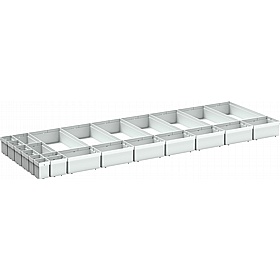 Bott Cubio Plastic Box Drawer Dividers for 1300W x 525D Cabinets
