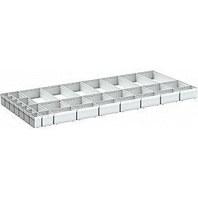 Bott Cubio Plastic Box Drawer Dividers for 1300W x 650D Cabinets