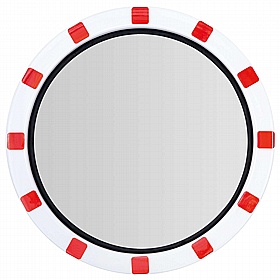 Durabel Lite Stainless Steel IceFree Round Traffic Mirrors - Premises