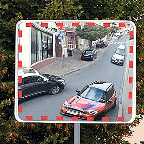View-Minder Eco Acrylic Rectangular Traffic Mirrors