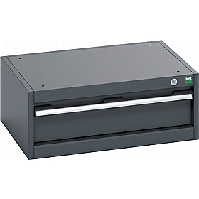 Bott Cubio 1 Drawer Anthracite Metal Cabinets - Workshop