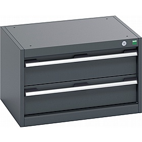 Bott Cubio 2 Drawer Anthracite Metal Cabinets - Workshop