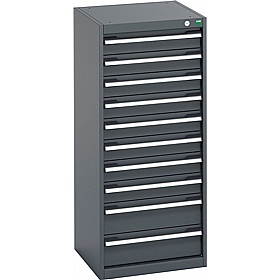 Bott Cubio 10 Drawer Anthracite Metal Cabinets