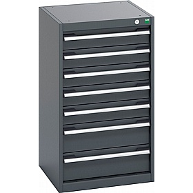 Bott Cubio 7 Drawer Anthracite Metal Cabinets