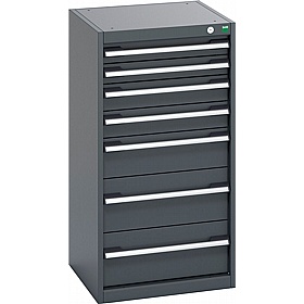 Bott Cubio 7 Drawer Anthracite Metal Cabinets - Workshop