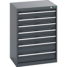Bott Cubio 7 Drawer Anthracite Metal Cabinets - Workshop