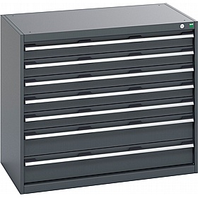 Bott Cubio 7 Drawer Anthracite Metal Cabinets - Workshop