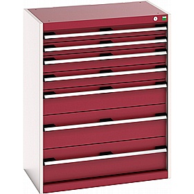 Bott Cubio 7 Drawer Metal Cabinets - Workshop