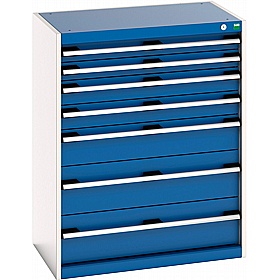 Bott Cubio 7 Drawer Metal Cabinets - Workshop