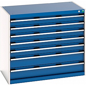 Bott Cubio 7 Drawer Metal Cabinets - Workshop