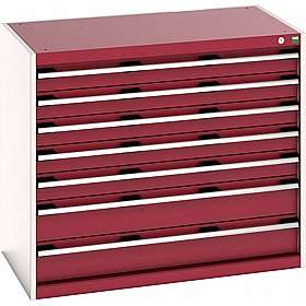 Bott Cubio 7 Drawer Metal Cabinets - Workshop