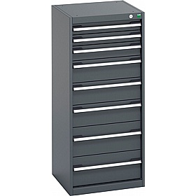 Bott Cubio 8 Drawer Anthracite Metal Cabinets