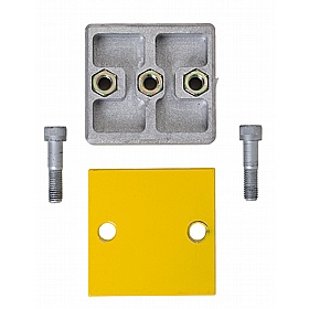 Black Bull Impact Protection Guard Rail Mounting Plates for Rails