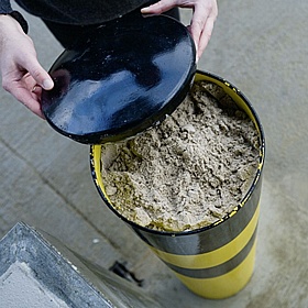 Black Bull Impact Protection XL Surface Plate Heavy Duty Bollards - Premises