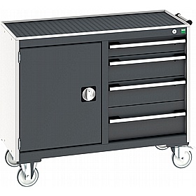 Bott Cubio Mobile Combination Metal Cabinets with Top Tray and Mat