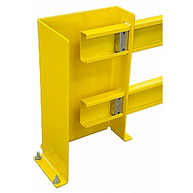 Black Bull Impact Protection Racking End Frame Adjustable Protectors - Type B - Premises