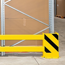 Black Bull Impact Protection Racking End Frame Adjustable Protectors - Type B