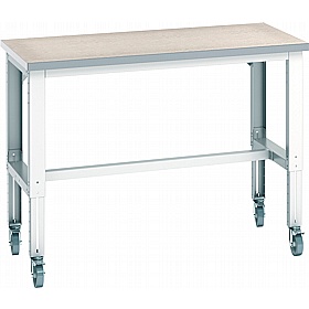 Bott Cubio Rectangular Mobile Lino Height Adjustable Work Benches
