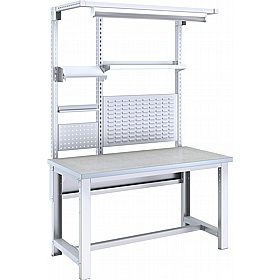 Bott Cubio Rectangular Lino Work Bench with Rear Back Frame System A