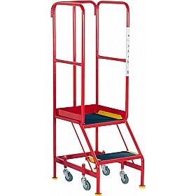 Steptek Classic Colour BS Narrow Aisle Mobile Warehouse Steps - Access Equipment