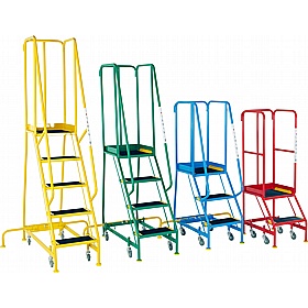 Steptek Classic Colour BS Narrow Aisle Mobile Warehouse Steps