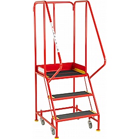 Steptek BS Premier Commercial Mobile Warehouse Steps - Access Equipment