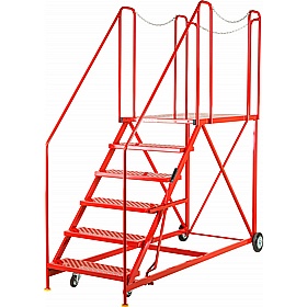 Steptek BS Easy Rise Steps with Truck / Dock Platform - Access Equipment