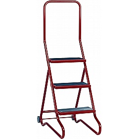Steptek Wheelalong Portable Warehouse Steps - Access Equipment