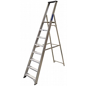 Lyte Industrial Swingback Aluminium Platform Step Ladders