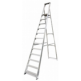 Lyte Industrial Swingback Aluminium Platform Step Ladders - Access Equipment