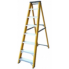 Lyte Industrial Swingback Glass Fibre Step Ladders
