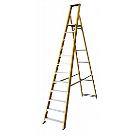 Lyte Industrial Swingback Glass Fibre Platform Step Ladders