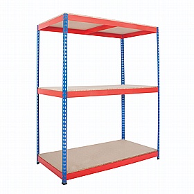 Rivet 3 Tier Heavy Duty Wide Boltless Racking - Storage Solutions