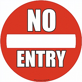 PROline No Entry Floor Sign