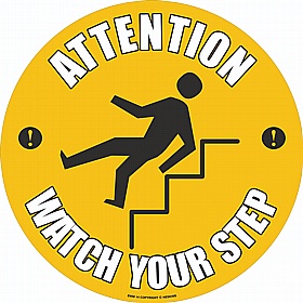 PROline Attention Watch Your Step Floor Sign