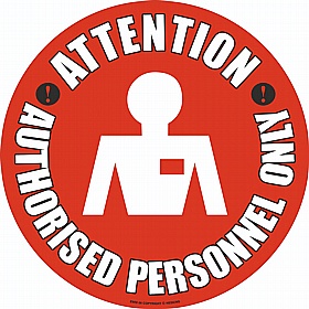 PROline Attention Authorised Personnel Only Floor Sign