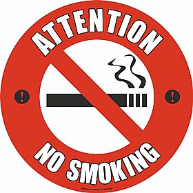 PROline Attention No Smoking Floor Sign