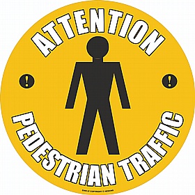 PROline Attention Pedestrian Traffic Floor Sign