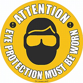 PROline Attention Eye Protection Floor Sign