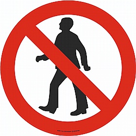 PROline No Pedestrian Floor Sign
