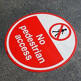 PROline No Pedestrian Access Floor Sign