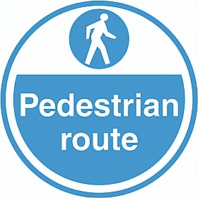 PROline Pedestrian Route Floor Sign - Premises