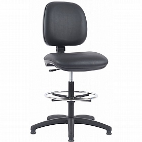 Ergo Anti-Bacterial Vinyl Draughtsman Chairs