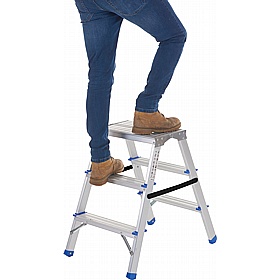 Altura Folding Aluminium Handy Low Step Ladders