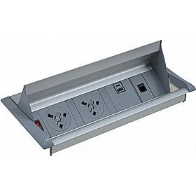 Spectra Arrowhead D-End Meeting and Boardroom Tables with Power - Office Furniture